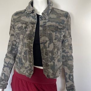 Camo Jean jacket.